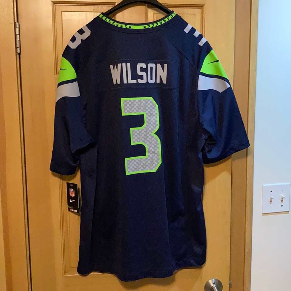 Seahawks Russell Wilson On Field Jersey